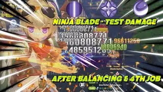Ragnarok X (ROX) - Ninja Blade (Ninja Sword) Damage Test After Balancing & 4th Job
