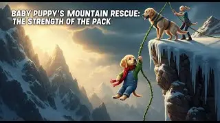 Baby Puppy’s Mountain Rescue: The Strength of the Pack 🏔️🐾🛡️