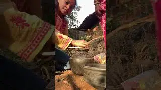 Aai Chi Gavran Popti 😍 | Village Style Kombdi Recipe | Marathi Food |first time popti recipe