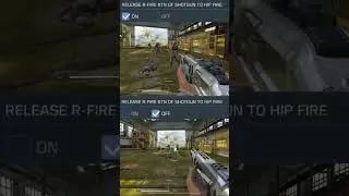 On vs Off Release R-Fire BTN Of Shotgun To Hip Fire Setting - CODM #codm #cod