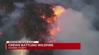 Firefighters work to control Warren County, TN wildfire