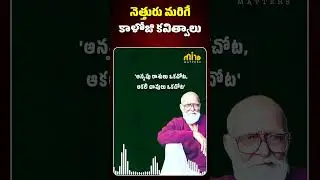 అన్యాయం అంతరిస్తే నా గొడవకు ముక్తిప్రాప్తి | Kaloji Narayana Rao | #mindmatters