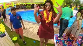 ANCHOR TANVI BHADRA HOSTING POOL PARTY