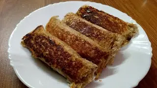 Banana bread toast without egg and milk #banana#toast#quickrecipe