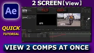 After effects dual screen workspace | quick tip