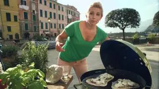 Pizza p&aring; grillen