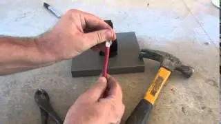 How too use a hammer crimper tool for battery cable lugs