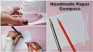 Life Hacks | Draw a Perfect Circle Without Compass | Paper trick | Paper Compass | Back to School