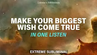 MAKE YOUR BIGGEST WISH COME TRUE (in one listen) SUBLIMINAL