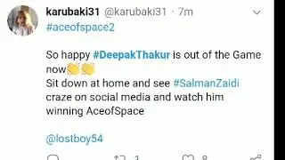 Ace of space 2 - Deepak Thakur Call His Eviction Unfair