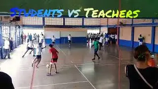 Students vs. Teachers in the game of football