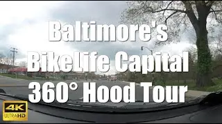 360&deg; Virtual Driving Tour Baltimore Hoods 4K | Exploring Charm City Kings Area Chino Outside Chillin