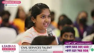 LEADIAS JUNIOR - SHARJAH | Civil Services Talent Development Course for School Students