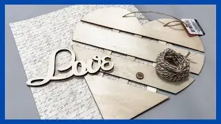 Shabby Chic Heart Decor DIY || Valentine Decor || Just 1 Quick Craft