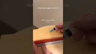 Pause to Learn the Injection Angles #vlog #doctor #study #nurse #medicalstudent #medical #trending