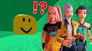Kpop Demon Hunters Plays Escape Noob Head Obby in ROBLOX