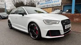A walk around our 2016 Audi RS3 2.5 Sportback Nav Quattro Glacier White 5 Door Automatic Petrol
