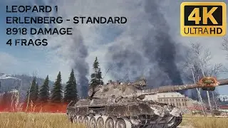 Leopard 1 8,9k damage 4 frags on Erlenberg - World of Tanks