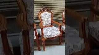 Solid Wooden Teakwood Bedroom Chairs With Arms #shorts