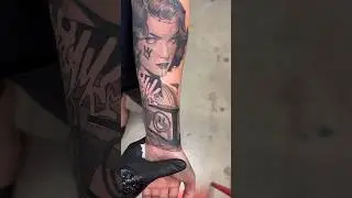 Mando helmet for the wrist filler ✍🏼 #tattooapprentice #tattoos #tattoo #youtubeshorts #tattooart