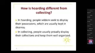 Lessons in Dementia:  Hoarding in Relation to Dementia
