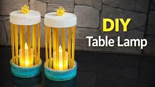 DIY table lamp | how to make lamp at home | making table lam at home
