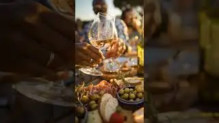 Outdoor Dining with Charcuterie & Wine | Happy Friends Lifestyle Footage