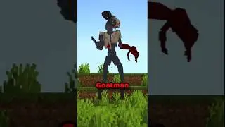Escapando del nuevo goatman en mi mundo de minecraft #minecraft #terror #juegos