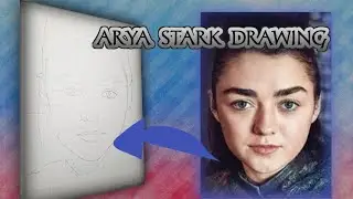 Arya Stark drawing | how to draw ARYA STARK step by step | Arya stark pencil color drawing 