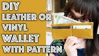 DIY Leather or Vinyl Wallet WITH PATTERN