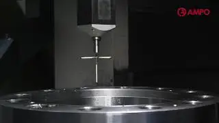 AMPO - VERTICAL LATHE  Precision measurement and automatic tool compensation
