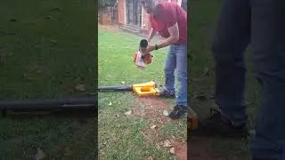 Аккумуляторная воздуходувка Ingco 20 В или бензиновая воздуходувка Stihl? #michaelstoolbench #лис...