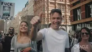Zmonės kyla, milijoninė taikaus protesto demonstracija Londone | Oracle Films | London 24 04 2021