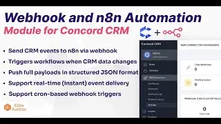 Concord CRM &rarr; n8n Webhook Connector | Installation & Trigger Setup (Envato Addon)