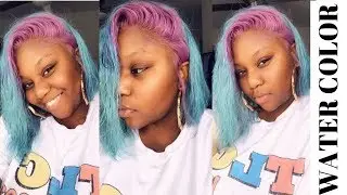 TWO TONED WATERCOLOR METHOD || SUPERBWIGS SILK STRAIGHT 613 BOB WIG