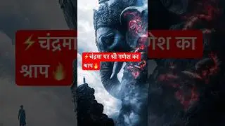 Why Ganesh Ji cursed the Moon | चंद्रमा पर श्री गणेश का श्राप | #ganesha_status #shorts #shortsfeed