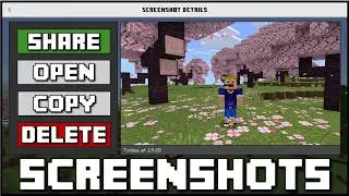 Minecraft Bedrock - How To Take Screenshots (Mobile/Xbox/PS/Windows/Switch)