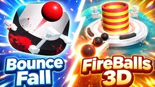 Bounce Fall VS FireBalls 3D | Ultimate Ball Game Challenge!