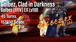 【DFFOO】&ldquo;Golbez, Clad in Darkness&rdquo; Golbez FFIV HARD Lv100 - 157030 High Score