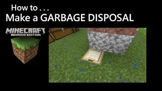 Minecraft Bedrock PE: How to Make a GARBAGE DISPOSAL