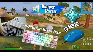 ASMR SOLO RANKED FORTNITE | 180 HZ | PLATINUM 3 | redragon k617 fizz + logitech g102