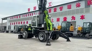 5-20m depth wheel rotary drilling rig DL-180 for highway foundation construction +86 158 6623 7600