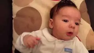 My first song.while I try to sit up for the real performance.