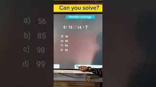 Number analogy trick #maths #shorts #shortsfeeds