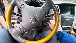 Lexus RX350 president 2006 year model SUV green color top luxury vehicle leather interior POV test