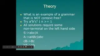 Grammars 5: Context-sensitive