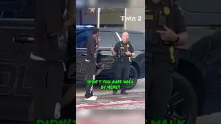 Identical Twins Prank Cop - Funny Police Moment 😂 #shorts
