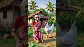 दादी,मुर्गी और सोने का अंडा | grandma,hen and golden egg #dadi #grandma #hen #egg #cartoon #ai