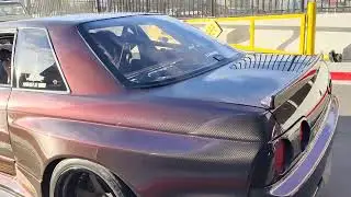 SS Active JPN Full Carbon Fiber Midnight Purple Skyline Nissan R32 SEMA 2022
