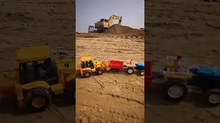Remote Control Jcb And Swaraj Tractor Unboxing And Testing Short Video #shorts#unboxing